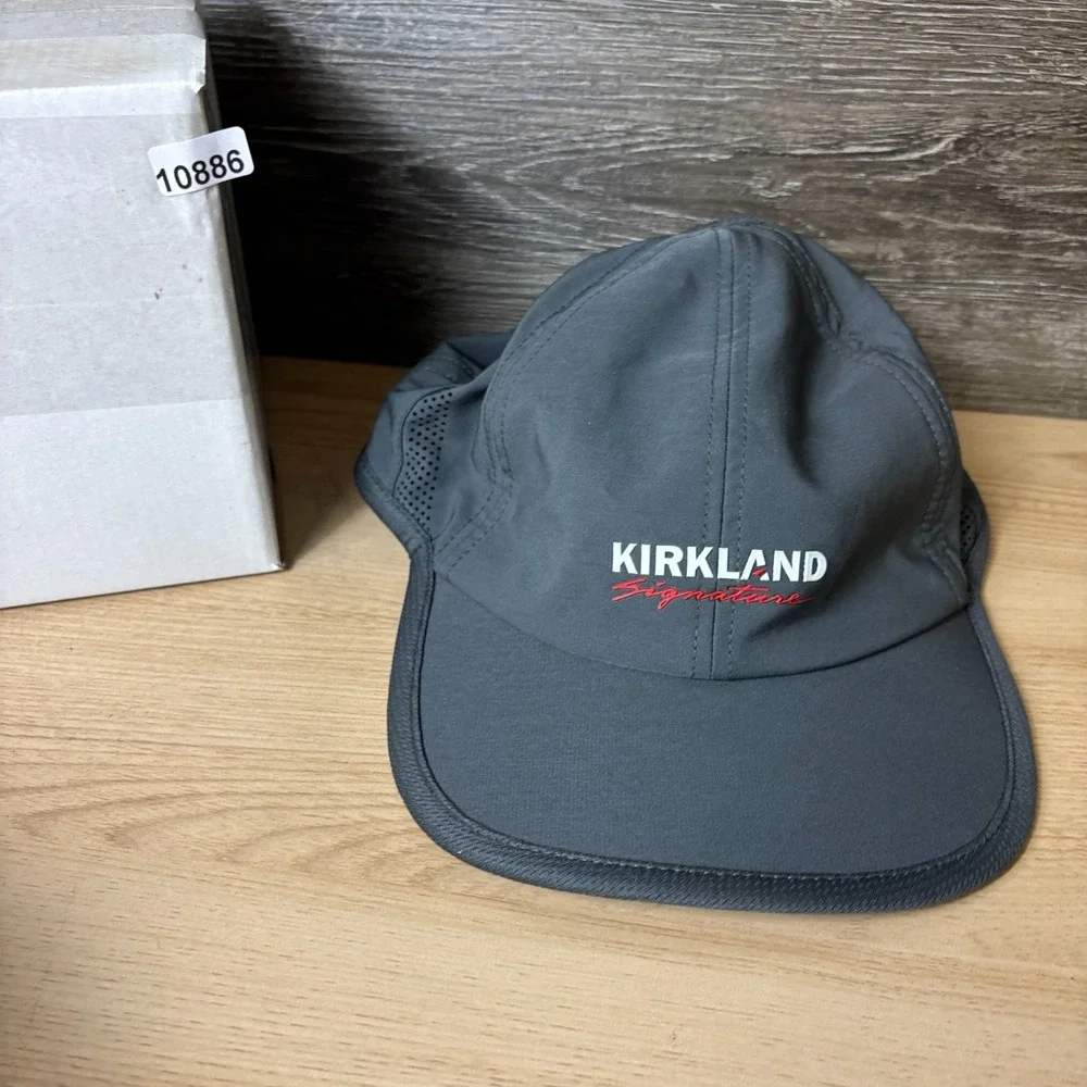 Kirkland Signature Hat Cap Strap Back Gray Performance Adjustable